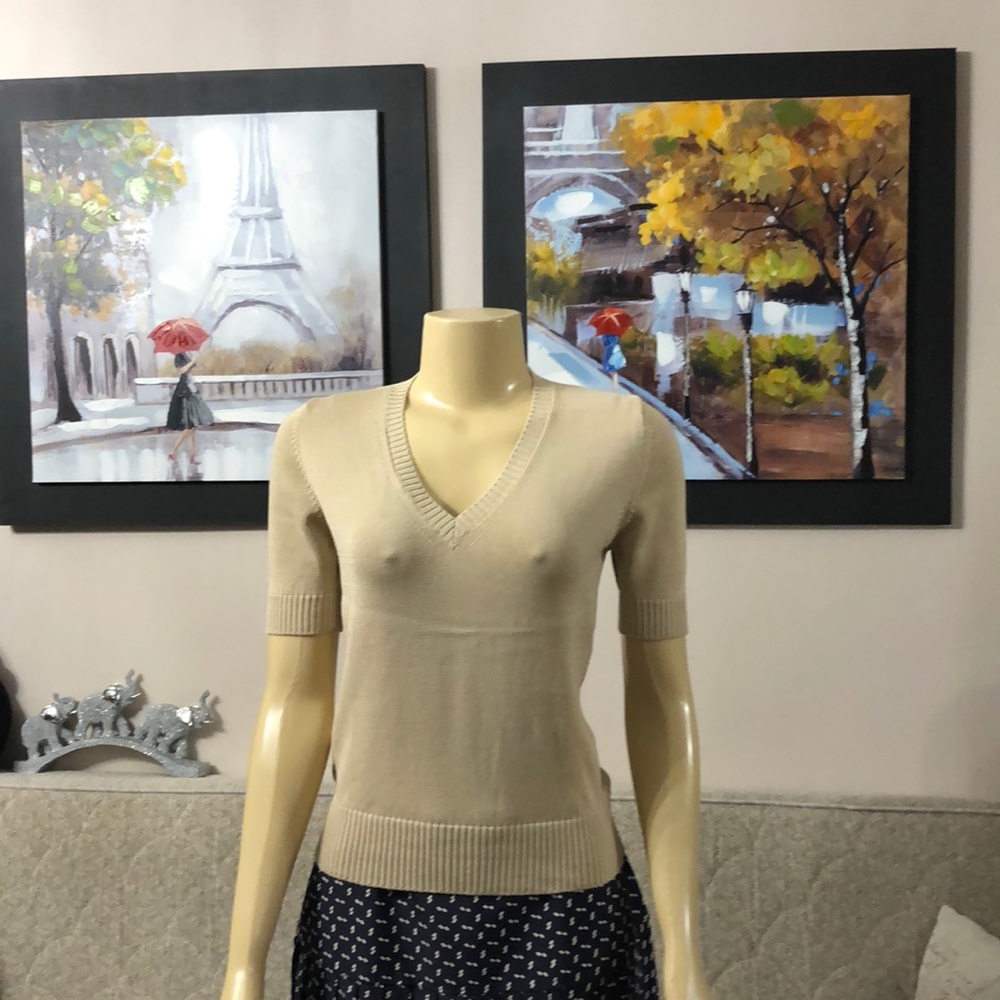 Domenico Vacca Beige Cotton top size 44